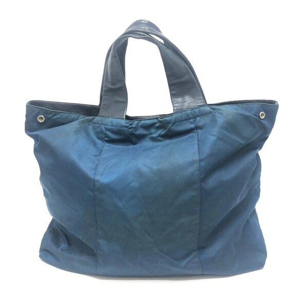 PRADA VA0677 Triangle logo Tote bag Nylon blue/SilverHardware - Picture 8 of 12